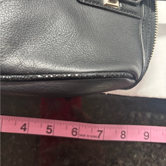 Coach Black Leather Satchel with Silver Hardware - Picture 8 of 8